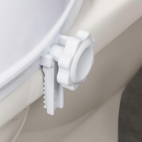Aidapt Raised Toilet Seat 4 Inch (10 cm) – Toilet Riser for Elderly, Disabled, Post‑Surgery Recovery & Mobility Support – Lightweight, Hygienic Bathroom Aid – Fits Standard Toilets – 190 kg Capacity - Image 4