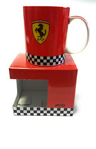 FERRARI Mug Licence Officielle Scuderia Coloris Rouge Damier