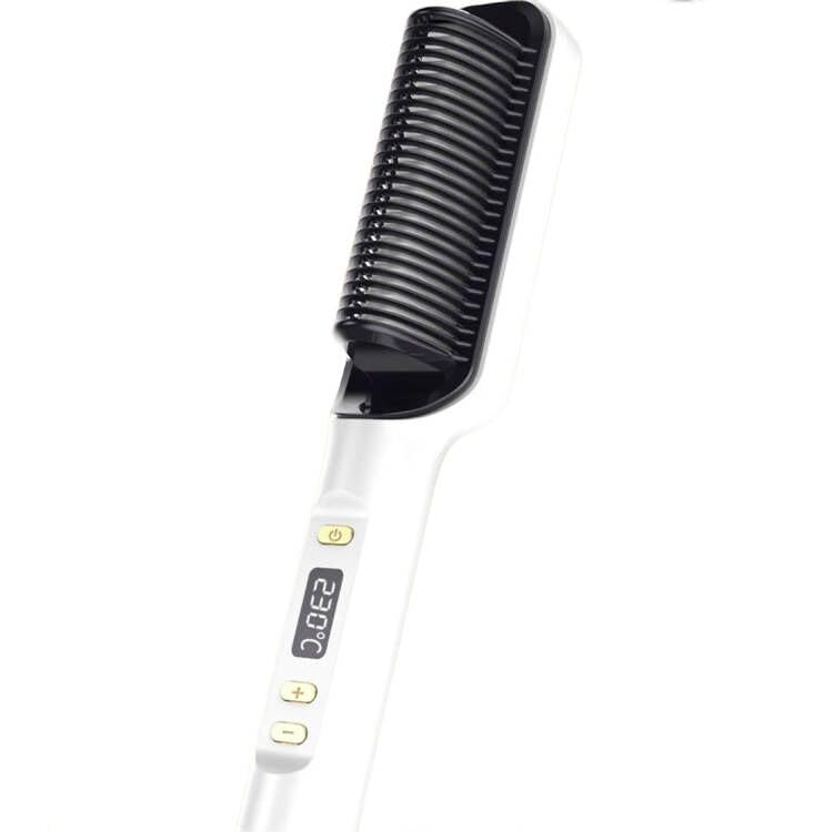 Hair Straightener Brush 3 in 1 Heating Comb Straightener Curler