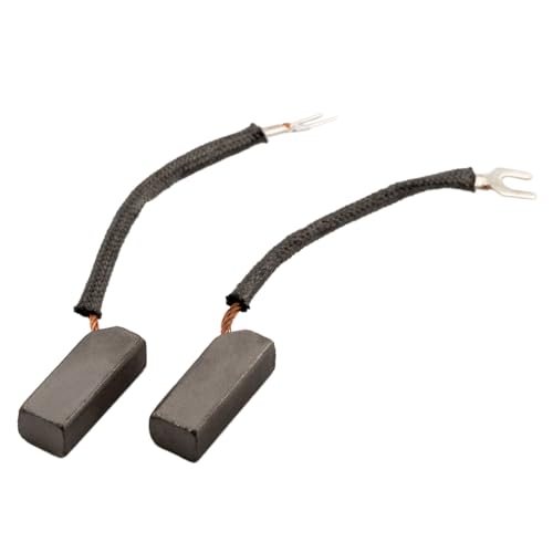 HALLMERS 2pcs 8mm x 10mm x 25mm Carbon Brush - For J204 Generator Electric Motor Alternator - With Copper Wire Electrical Spare Part Accessories Graphite Brushes Set Replacement Electronic Power Tool