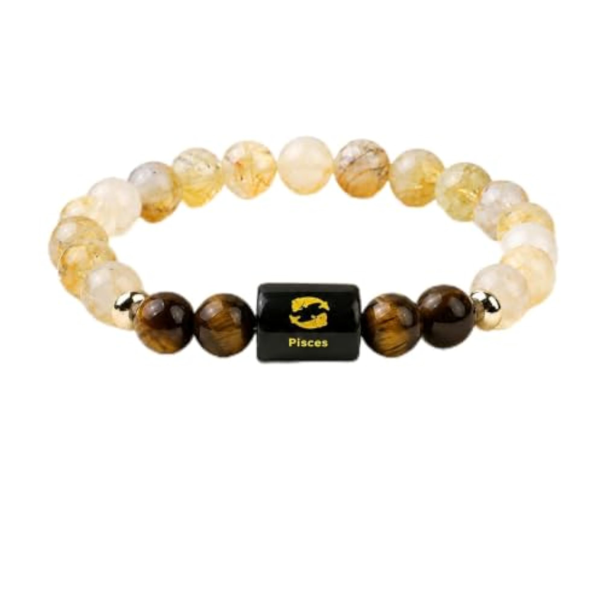 Pisces Zodiac Bracelet for Men & Women, Natural Healing Stone