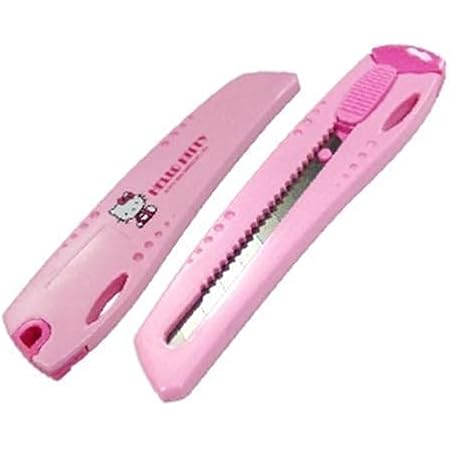 Amazon Com Hello Kitty Stanley Utility Knife Snap Off Blade Box Cutter Home Office Pink Tools Home Improvement