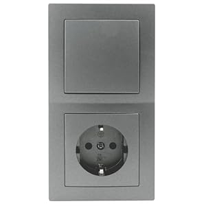 MC POWER FLAIR Schutzkontaktsteckdose Schalter Set 3-teilig