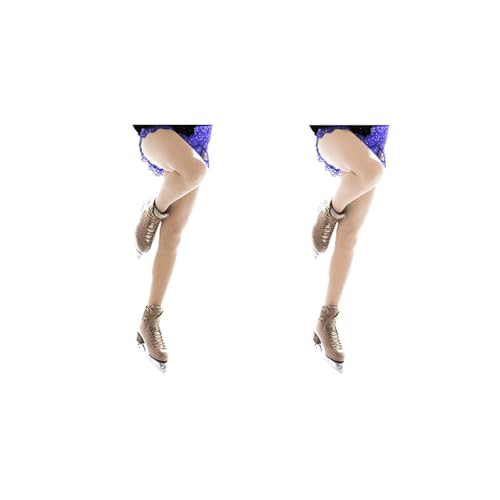 Image of Kami-So Footed Ice Skating Tights | Figure Skating Tights For Women | Plush Fabric Stretch Fit | Practice Competition Wear