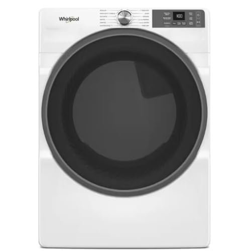 Whirlpool WED5720RW 27 Inch Smart Electric Dryer with 7.4 cu ft Capacity, Wrinkle Shield™, AI Intelligent Dry, Quick Wash & Dry, Air Dry Cycle
