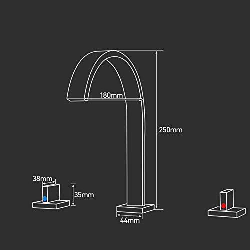 Robinet de lavabo 3 trous résistant aux éclaboussures pour stopper les projections d'eau