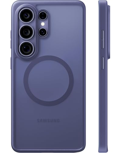 Image of TORRAS Magnetic Fit for Samsung Galaxy S26 Ultra Case, [Military Grade Tested] Shockproof Translucent Matte Back Cover, Strong Magnet for Car Mount & Wireless Charging, Slim Anti-Fingerprint - Purple