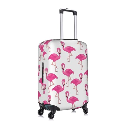 Pink Flamingo Suitcase Covers for Luggage, Dustproof Anti-scratch Wheeled Case Cover, Washable Protector Fits 25" - 29" Suitcases3