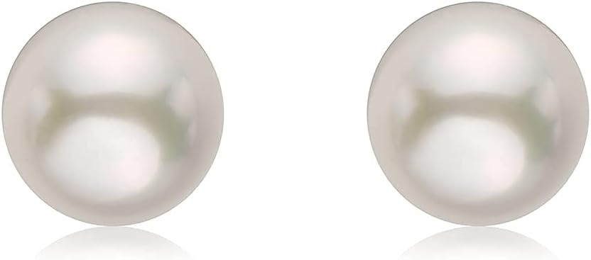 .925 Sterling Silver AAA+ Akoya Cultured Pearl Classic Solitaire Stud Earrings - Choice of Pearl Size - Image 2