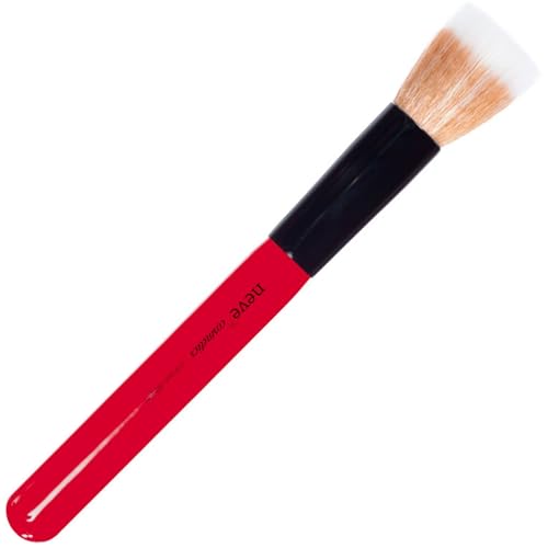 Neve Cosmetics Duofibre Face Brush for Liquid Foundation and Powder Products | "Crimson Diffuser" image 5