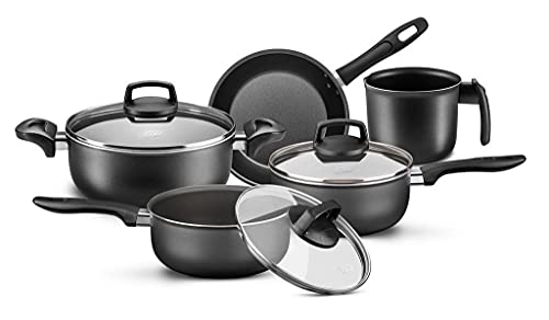 Conjunto Safira MTA 5 Peças de Alumínio com Antiaderente Grafite