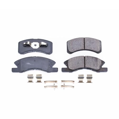 Image of PowerStop Front Brake Pads for Mitsubishi Mirage 2014-15 |Mirage 2017-24 |Mirage G4 2017-24 - Z17 Ceramic Brake Pads with Installation Hardware, 17-1731