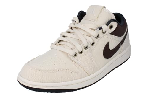 Air Jordan 1 Low Premium - Zapatos para Hombre (IB8058-110, Marfil pálido/Negro Apagado/marrón Barroco), Marfil (Pale Ivory), 45 EU