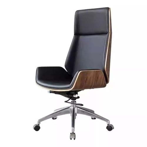 High Back Executive Height Ergonomic Offices Chaires Home Office Desk Chair No Armrest Adjustable Rolling Swivel Task Chairs(Bro