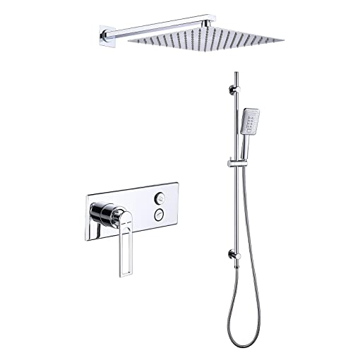 Système de douche mural avec bec berceau pour alterner bain et douche facilement