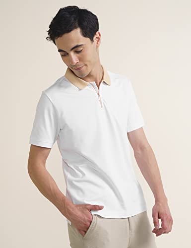 Image of DAMENSCH Constant Men's All-Degree Thermoregulating Pique Contrast Neck Polo T-Shirt