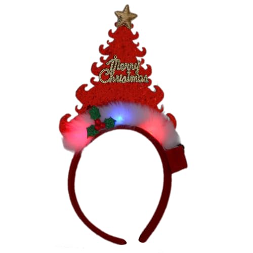 MALSSE Diadema LED de Navidad para todas las edades, accesorios para fiestas, festivales, diademas, accesorios para disfraz de temporada