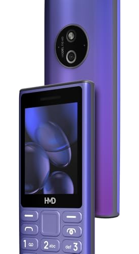 Image of HMD 110 4G Keypad Phone with YouTube, Back Camera, Built-in UPI App, Phone Talker, Long-Lasting Battery, Type - C, Wireless FM Radio | 1 Year Replacement Guarantee | Blue