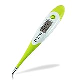 Clinical Digital Thermometer Best to Read & Monitor Fever Temperature in Quick 15 Seconds by Oral Rectal Underarm & Axillary - Professional Thermometers & Reliable Readings for Baby Adult Children