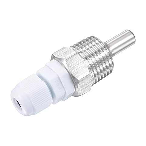 sourcing map 8mm Durchmesser G1/2 Schutzrohr Schweißfreier Edelstahl 201 30mm Länge für Bierfermenter Cover