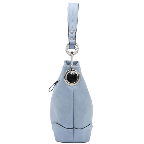 Image of Hobo Shoulder Bag with Big Snap Hook Hardware
