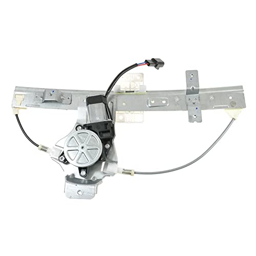 Image of TRQ Rear Driver Side Power Window Motor and Regulator Assembly Power Compatible with 2005-2010 Chevrolet Cobalt 2003-2007 Saturn Ion