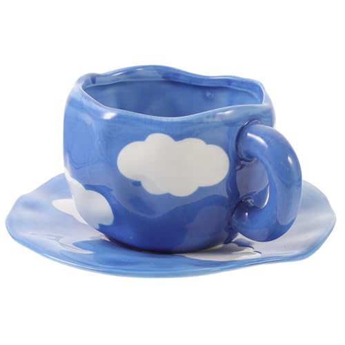 Cabilock 1 Juego De Taza De Cerámica Taza De Café Taza De Beber Del Hogar Tazas Colador De Té Lata Taza De Té Y Platillo Vasos De Agua Café Taza Personalizada Taza De Café Reutilizable