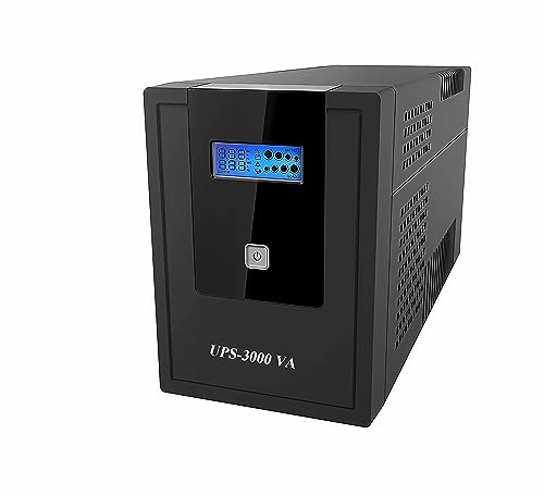 📊 【DISPLAY LCD INFORMATIVO】 Il display LCD luminoso e di facile lettura offre un controllo in tempo reale delle prestazioni dell'UPS, inclusi lo stato della batteria e altre metriche operative. Questo permette di monitorare facilmente lo stato del sistema e di agire proattivamente per evitare potenziali problemi, aumentando così la vita utile delle vostre apparecchiature.