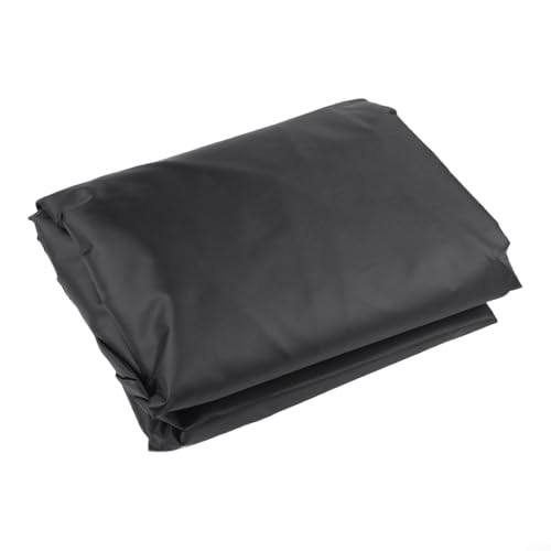 Zilimontt Housse de rangement d'extérieur Oxford 210D | Protection étanche et anti-poussière pour boîtes de terrasse et meubles de patio | Coupe-vent avec cordon de serrage et aérations | Noir (123 x