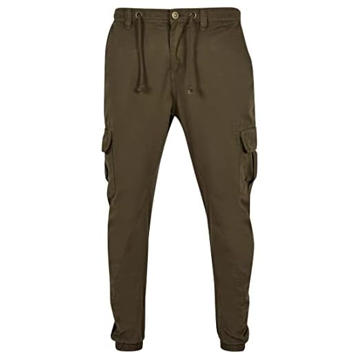 Urban Classics Herren Hose Cargo Jogging Pants, Grün (Olive), S