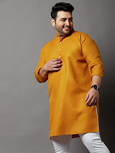 Image of Bigbanana Plus Size Men Regular Fit Kurta