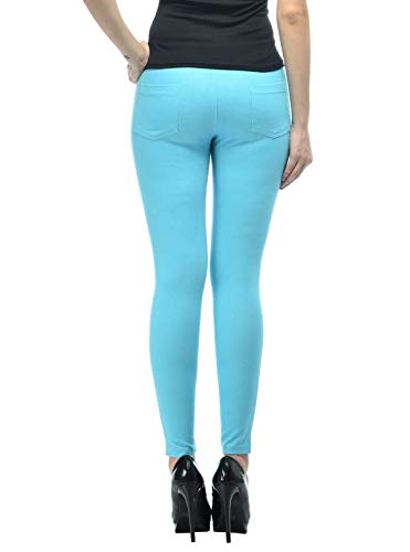 Image of Frenchtrendz Women's Slim Fit Mid Rise Stretchable Cotton Modal Spandex Jegging Pull On