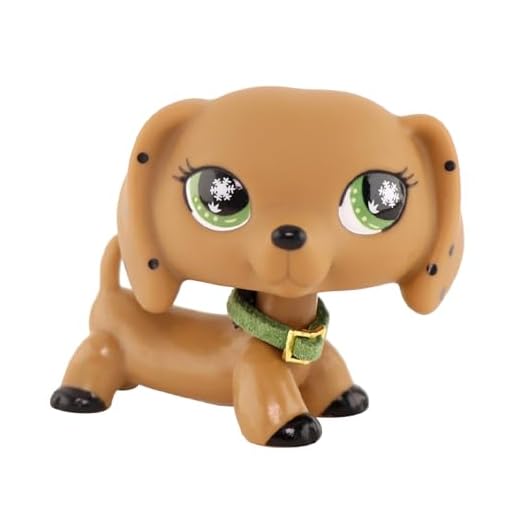 Mini Pet Shop Jouets pour animaux, Collie, teckel, cocker, chat, dogue allemand, chaton, husky et autres animaux de compagnie pour LPS, avec accessoires mignons, petit jouet à collectionner (teckel