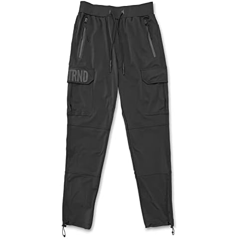Nxtrnd Men's Performance Light Cargo Pants, Black, Medium Cover