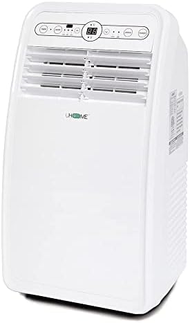 Uhome Portable Air Conditioner, 8000 BTU Compact AC Unit with Cooling, Dehumidifier, Fan, Remote Control and Window Mount Kit Included, White