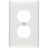 Legrand-Pass & Seymour TP8WCP TradeMaster One-Gang One-Duplex Outlet Wall Plate, 10-Pack, White