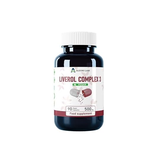 Alzuro Labs Liver Complex 3 (Hígado) 500 mg - 90 Cápsulas Veganas | Cardo Mariano (80% Silimarina), Chanca Piedra y N-Acetil L-Cisteína (NAC) | Probado en Laboratorio | Certificado GMP