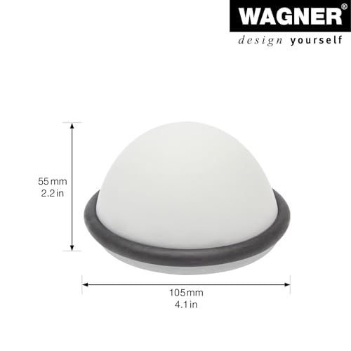 WAGNER Doorstop Hemisphere Big, 104 x 55 mm, Premium Buffer Made of Concrete and Thermostatic Rubber - Image 2