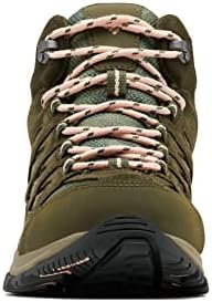 Columbia Womens Crestwood Mid Waterproof Boot Hiking Shoe, Nori, Peach Blossom, 5 Wide US | Image 2