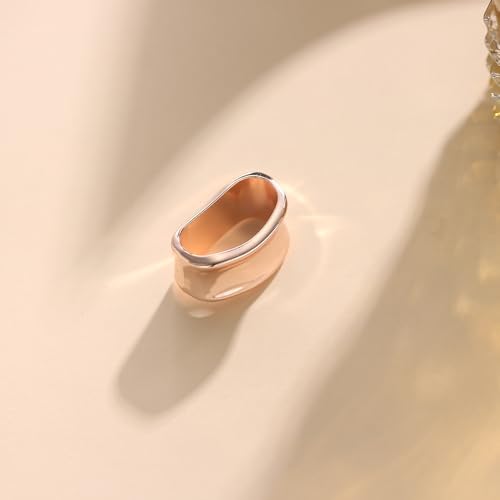 Image of Dainty Oblate Silk Scarf Ring Brooch for Women Minimalist Geometric Shawl Scarves Buckle Wrap Clasp Clip Rings Brooches Fashion Dress Accessories Jewelry
