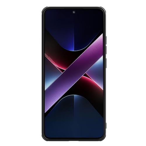 Image of Nillkin Case for Xiaomi Poco X7 Pro (6.67 inch Inch) Super Frosted Shield Pro Magnetic Hard Back Soft Border (PC + TPU) Cover Raised Bezel Camera Protect Black Color