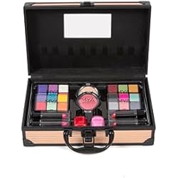 Maletin Mac Cosmetics MYA Travel - MYA Travel Fashion Gold Maletín Maquillaje Profesional Set 24 Sombras Ojos + 4 Labiales + Colorete