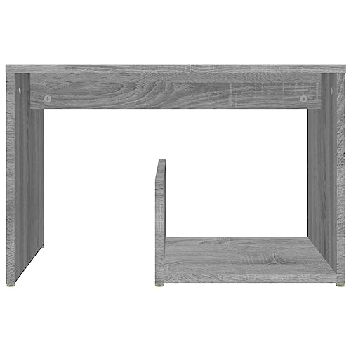 Table d'appoint en bois gris Sonoma compacte et robuste 59 cm