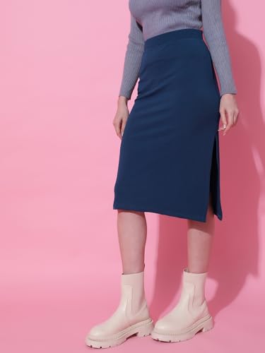 Image of KOTTY Women's Solid and Printed Skirts - A-Line || Pencil || Midi || Maxi || Knee-Length || Flared || Asymmetric Styles for Chic and Comfortable Fashion