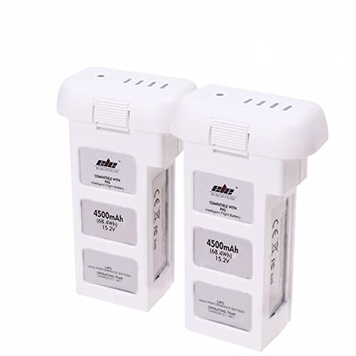ELEOPTION 2pcs/Set Assurance Intelligent Flight Battery Intelligent Flight Battery DJI Phantom 3 Phantom 3 Standard 4,500 mAh 15.2 V for DJI UAV Phantom 3 Professional and Phantom 3 Advance