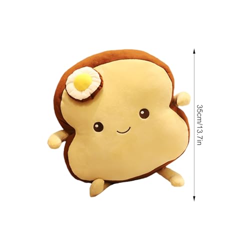 Oreiller à en peluche toast simulation coussin de forme dessin animé - 6