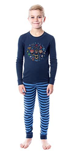 Harry Potter Golden Trio Icons Sweater Wizarding World Tight Fit Cotton Matching Family Pajama Set3