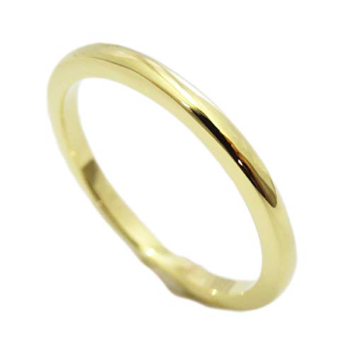 18金 甲丸リング k18-1.5mm ファーストコレクション イエロー
