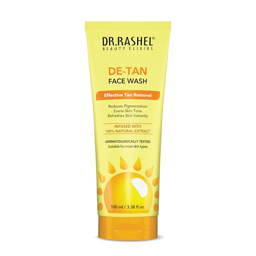 Image of DR.RASHEL De-Tan Face Wash With Natural Extracts & Fruits Infused Facewash Deep Cleansing And Skin Brightening For Oily & Dry Skin - 100 ML