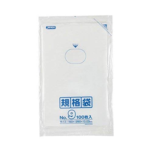 ジャパックス K－09 規格袋9号100P03厚×80点セット